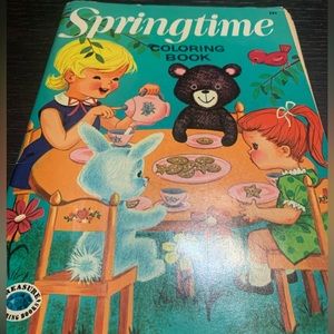 Springtime Coloring Book-vintage 1967